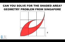 Potraficie rozwiązać takie zadanko z geometrii dla 11 latków z Singapuru?