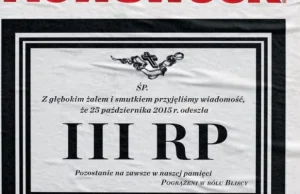 "Newsweek" publikuje na okładce nekrolog III RP.