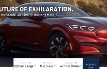 Mustang Mach-E – cena i specyfikacja ujawniona w witrynie Forda