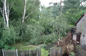 Trąba powietrzna w Pszczynie