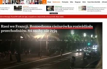 Jak gazeta.pl, natemat.pl oraz TVN24 informują o zamachu w Nicei