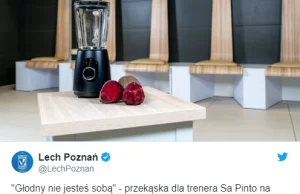 Lech Poznań prowokują w social media. Sok z buraka dla trenera Legii