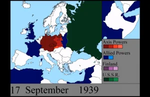 Mapa Europy w trakcie II wojny światowej – dzień po dniu! [video]