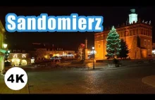 Sandomierz nocą 2020: zabytki, atrakcje, iluminacje. 4K