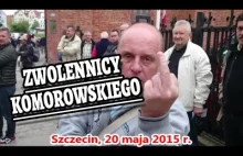 Zwolennicy Komorowskiego w Szczecinie