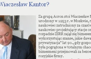 Dlaczego Wiaczesław Kantor kłamie?