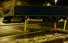 Norwegia. Polska ciężarówka w tarapatach.