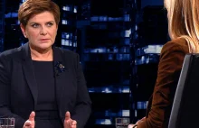 Beata Szydło w rozmowie z Moniką Olejnik w "Kropce nad i"