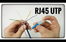 Jak zamontować wtyk RJ45 na skrętce UTP? Zaciskanie kabla sieciowego -...