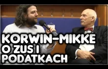 Janusz Korwin-Mikke o ZUS i Podatkach - Wywiad w Parlamencie Europejskim.