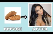 KIM KARDASHIAN MAKEUP ON A SWEET POTATO /// WILL IT BE KIM???