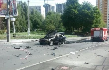 Eksplozja samochodu w Kijowie. Zginął oficer wywiadu