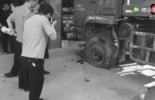 Opona zabija pracownika naprawiającego ciężarówkę