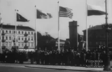 Weterani wojsk sojuszniczych przy Placu Piłsudskiego 1936