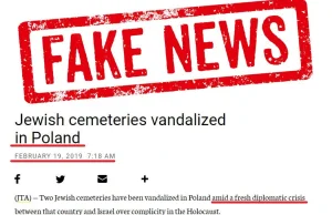 Szok! Nowe kłamstwa na temat Polski. Wstrętny FAKE NEWS obiegł portale w Izraelu