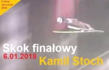 Decydujący skok Kamila Stocha - konkurs czterech skoczni 6.01.2018 r.