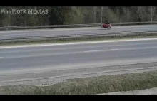 Wypadek motocyklisty Patelnia Chabówka