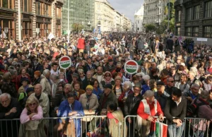 Węgry. Opozycyjny wiec w Budapeszcie