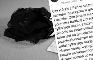 Bielany: "wyciąga damska bieliznę, kładzie na kierownicy i zaczyna ją...