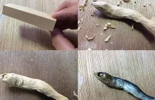 Realistic wooden food