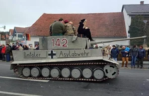 Czołg - Tygrys - wywołał przerażenie wśród "uchodźców" w Niemczech!