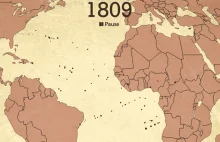 Animacja przedstawiająca 315 lat transatlantyckiego handlu niewolnikami.