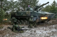 Rosyjskie wozy desantowe BMD-4M w Zachodnim Okręgu Wojskowym