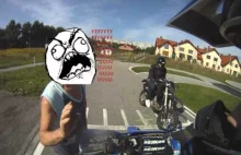 Mum ci ją upier**lić?! Dziadek z siekierą kontra motocykliści...