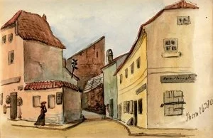 Toruń w XIX w. Unikalne rysunki pruskiego kapitana