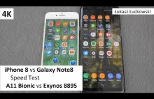 Apple iPhone 8 vs Samsung Galaxy Note8 ❗❗❗ | Speed Test