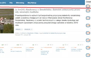 Wykop.pl (Allegro) kasuje news z TVN24 (Smoleńsk) z "Ostatnio popularne"