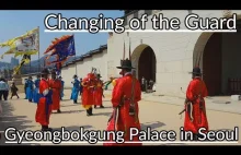 Zmiana warty pod pałacem Gyeongbokgung w Seulu