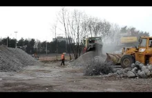 Kruszenie betonu po rozbiórce warsztatu przy ulicy Pomorskiej