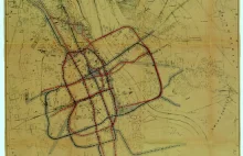 Plan warszawskiego metra z 1938 roku.