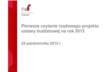 Budżet RP 2013