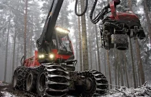 Kombajn zrębowy. Komatsu + Harvester