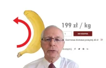 Nowość u Jerzego Zięby. Są już lewoskrętne banany po 199 zł za kilogram