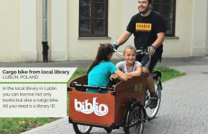 Library cargo bike in Lublin, Poland