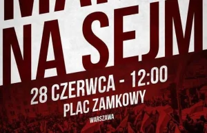 Marsz Na Sejm relacja na żywo (wideo)