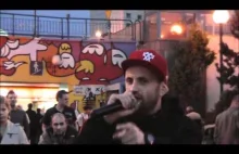 Rapowa akcja w centrum Warszawy. Katolicki rap szczęśliwego i szczerego człowiek