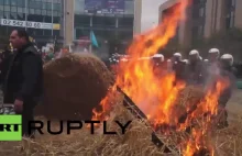 Tak w Belgii protestują rolnicy.