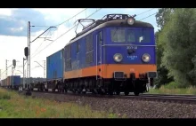 Wyścig pociągów - ET21 z transportem tramwajów vs EU07