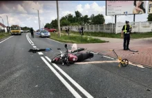39-letni motocyklista zmarł po zderzeniu z ciężarówkąŚmigłowiec LPR nie doleciał