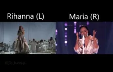 Rihanna Vs Maria Tyszkiewicz - Polka w programie telewizyjnym naśladuje Rihanne