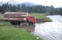 Ciężarówka której rzeka niestraszna