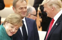 Merkel nie wyłączyła mikrofonu. O tym rozmawiała z Tuskiem i Trumpem