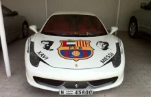 Auto prawdziwego kibica FC Barcelony - Moto