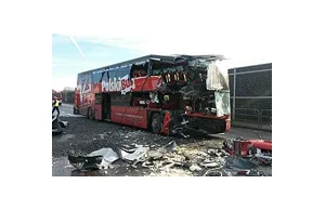 Kierowca autobusu uczciwie przyznał się, że zasnął.