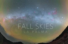 Jesienne niebo nad La Palmą w 4K, widoki miażdżą