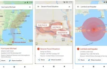 Mapy Google ostrzegą przed powodzią i huraganami